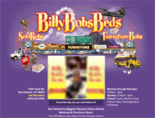 Tablet Screenshot of billybobsbeds.com